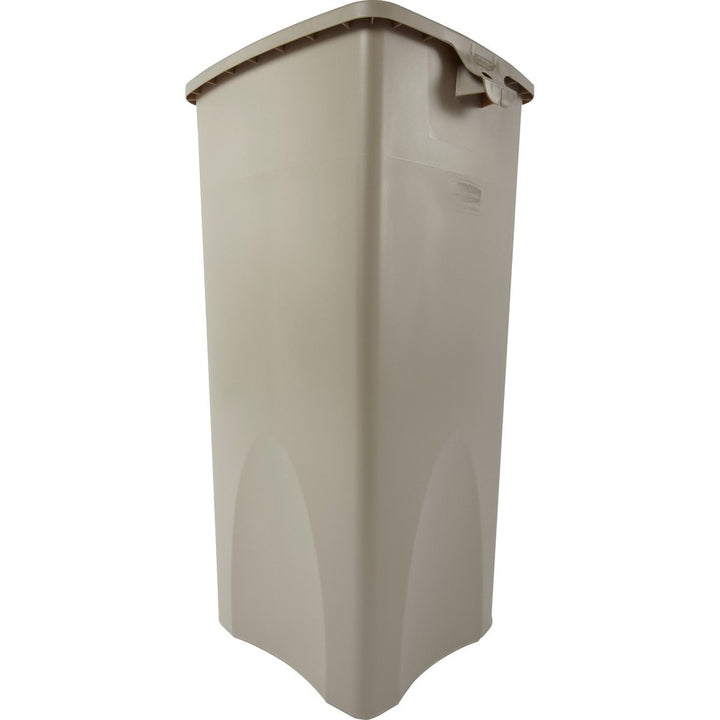 Image of Rubbermaid Commercial Products Waste Container,Sqre,23 Gal,15-1/2"x16-1/2"x30-9/10",3/CT,BE