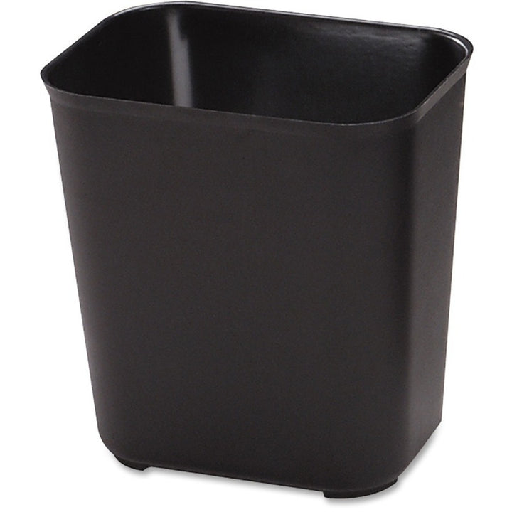 Image of Rubbermaid Commercial Products Wastebasket,Fire-Resist,28Qt,14-1/2"x10-1/2"x15-1/2",6/CT,BK