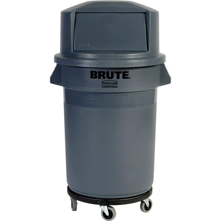 Image of Rubbermaid Commercial Products Brute Round Dolly, 350 Lb. Load Cap, 2/CT, Black