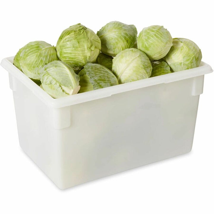 Image of Rubbermaid Commercial Products Food Box, No Lid, Poly, 21.5 Gallon, 26"x18"x15", 6/CT, CL