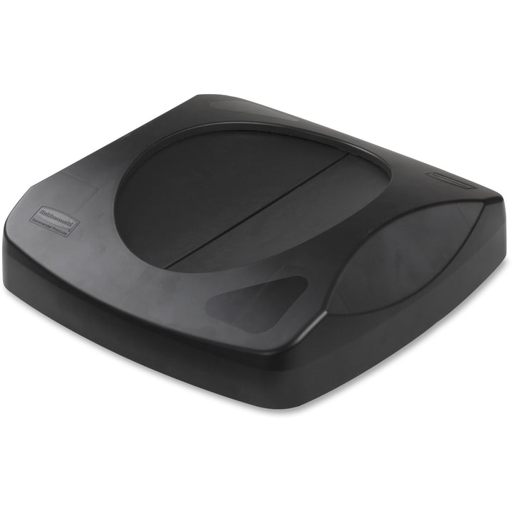 Image of Rubbermaid Commercial Products Lid,Swing,f/Square Untouchable Container,16"x16"x4",6/CT,BK