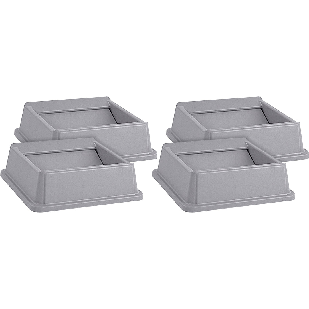 Image of Rubbermaid Commercial Products Untouchable Swing Top Lid, f/3958/3959, 20.1"x6.2", 4/CT, GY