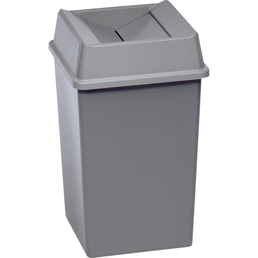 Image of Rubbermaid Commercial Products Untouchable Swing Top Lid, f/3958/3959, 20.1"x6.2", 4/CT, GY