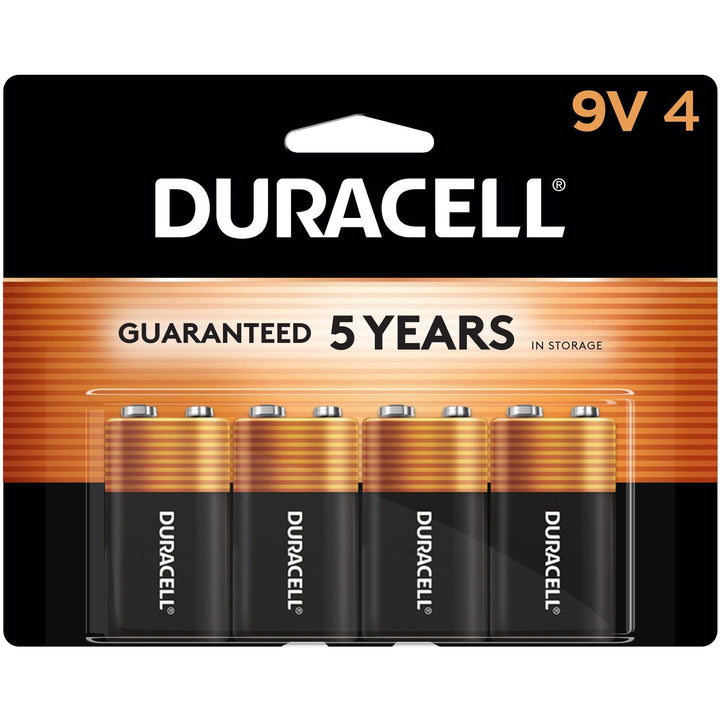 Image of Duracell® Alkaline Batteries, 9 Volt, Coppertop, 48/CT