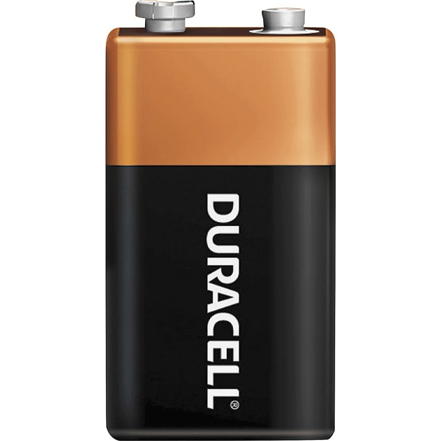 Image of Duracell® Alkaline Batteries, 9V, Coppertop, 72/CT, Black