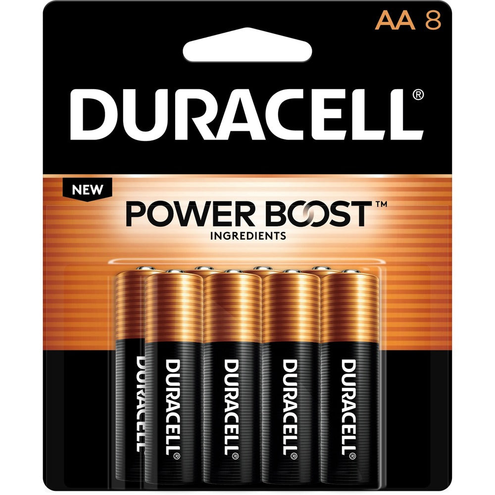 Image of Duracell® Batteries, AA, Alkaline, 8/PK, 8BX/CT, 6BX/CT, BK/GD