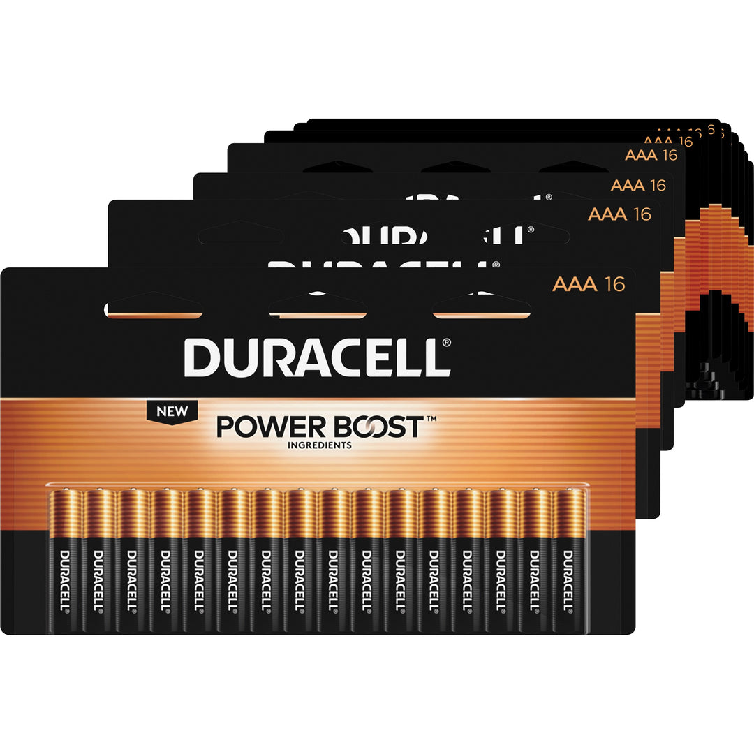 Image of Duracell® Batteries, AAA, Alkaline, 16/PK, 20PK/CT, Gold/Black