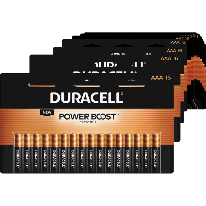 Image of Duracell® Batteries, AAA, Alkaline, 16/PK, 20PK/CT, Gold/Black