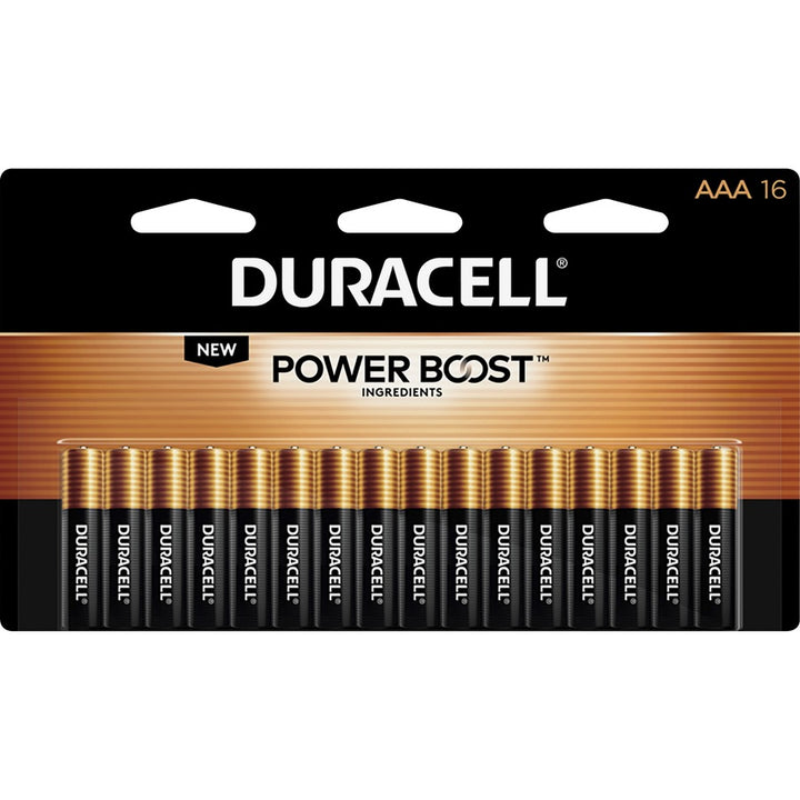 Image of Duracell® Batteries, AAA, Alkaline, 16/PK, 20PK/CT, Gold/Black