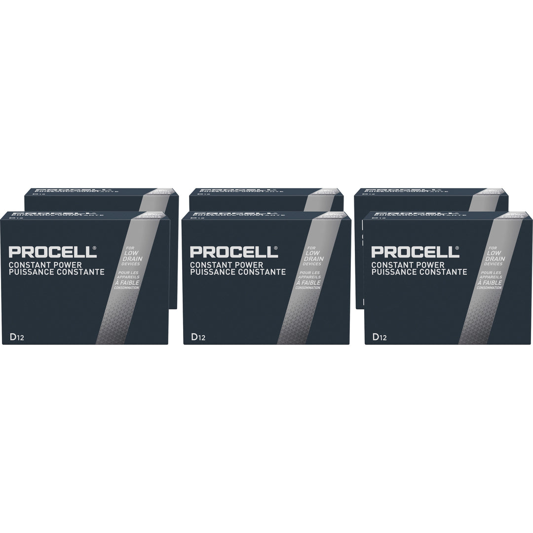 Image of Duracell® Batteries, D, Alkaline, 12/BX, 6BX/CT, BK