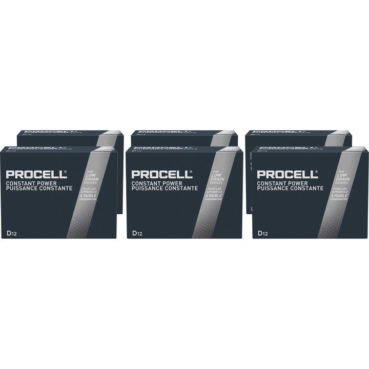 Image of Duracell® Batteries, D, Alkaline, 12/BX, 6BX/CT, BK