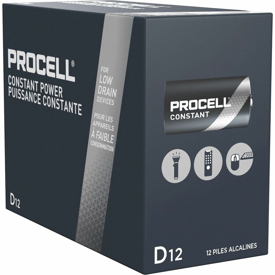 Image of Duracell® Batteries, D, Alkaline, 12/BX, 6BX/CT, BK