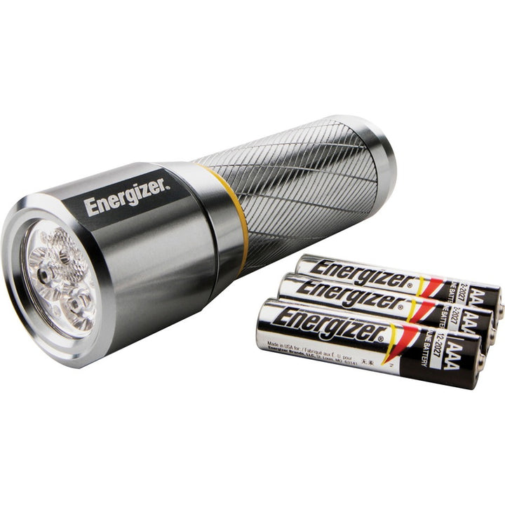 Image of Eveready® Flashlight, LED, Metal, 270 Lumens, Wide Beam, 4/CT, Chrome