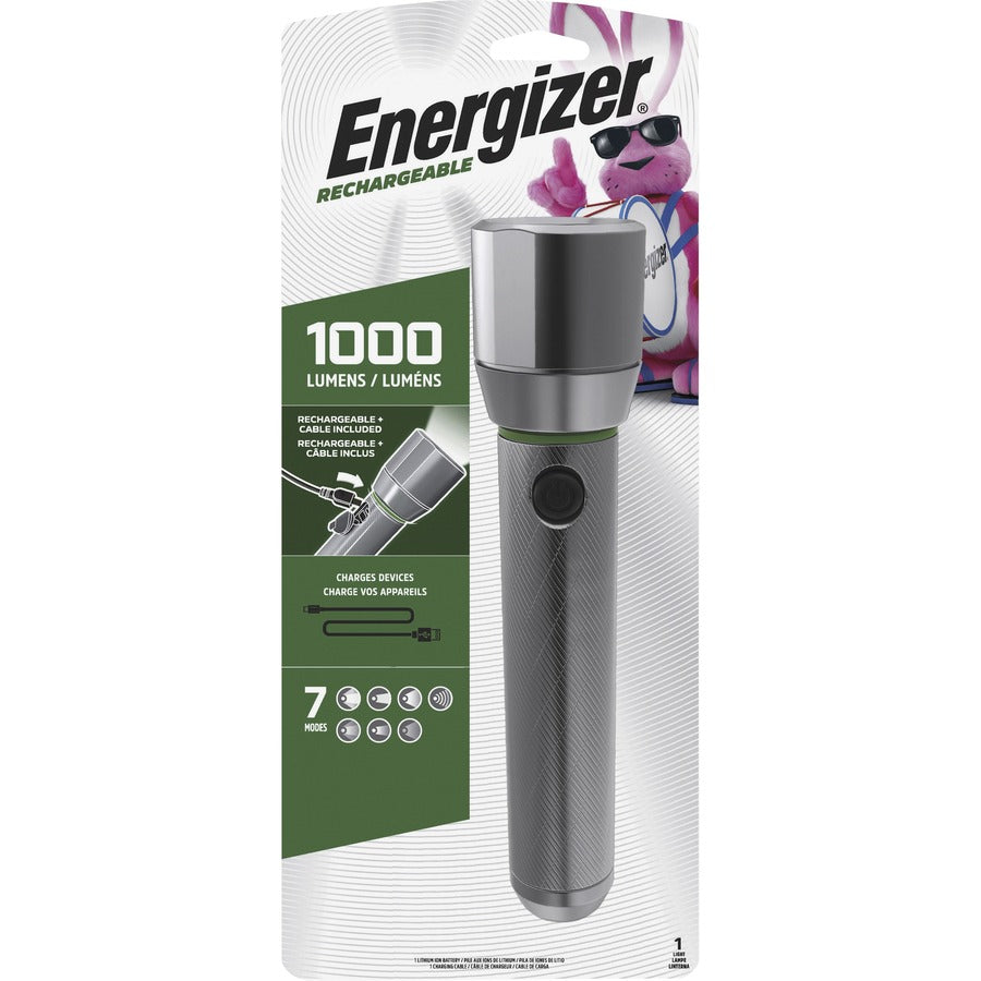 Image of Eveready® Flashlight, LED, Rechargeable, 1000 Lumens, 200m, 4/CT, SR