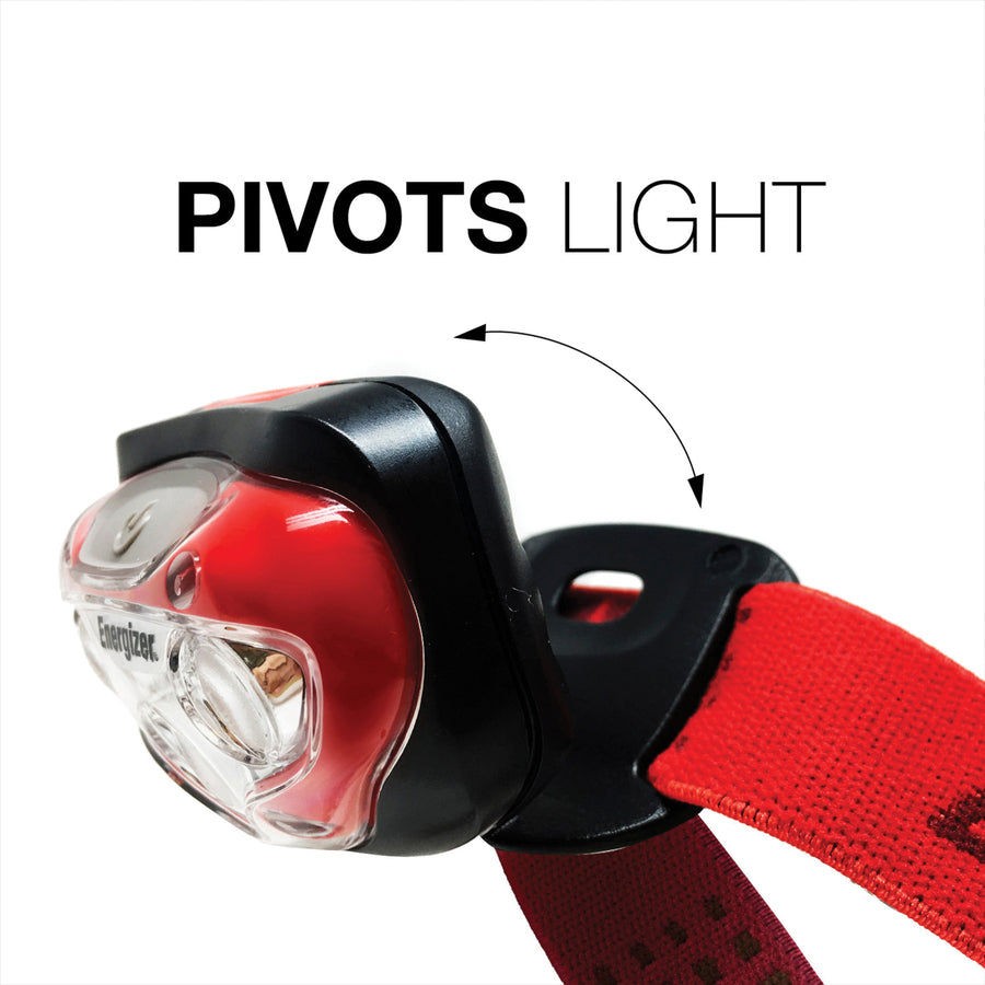 Image of Eveready® LED Vision HD Headlight, 300 Lumens, 4/CT, Red