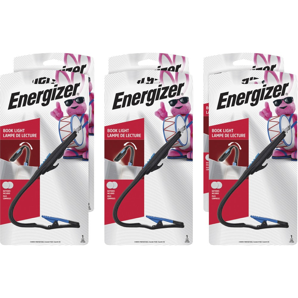 Image of Eveready® Reading Light, w/ Spring Clip, LED, Flexible, 6/CT, Black