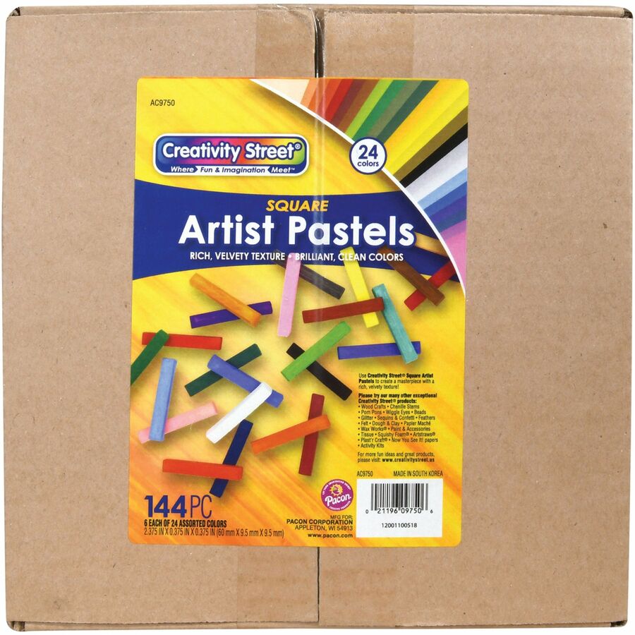 Image of Pacon® Pastel, 2/5"Wx2/5"Lx2-2/5"H, 144/ST, Assorted