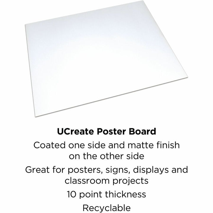 Image of Pacon® Poster Board, 22"Wx28"H, 50/CT, White