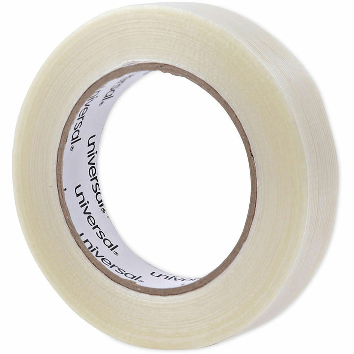 Image of Universal UNV30024 120# Utility Grade Filament Tape, 3" Core, 24 mm x 54.8 m, Clear
