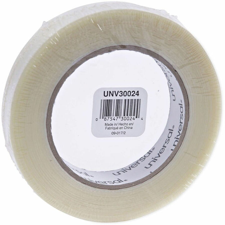 Image of Universal UNV30024 120# Utility Grade Filament Tape, 3" Core, 24 mm x 54.8 m, Clear