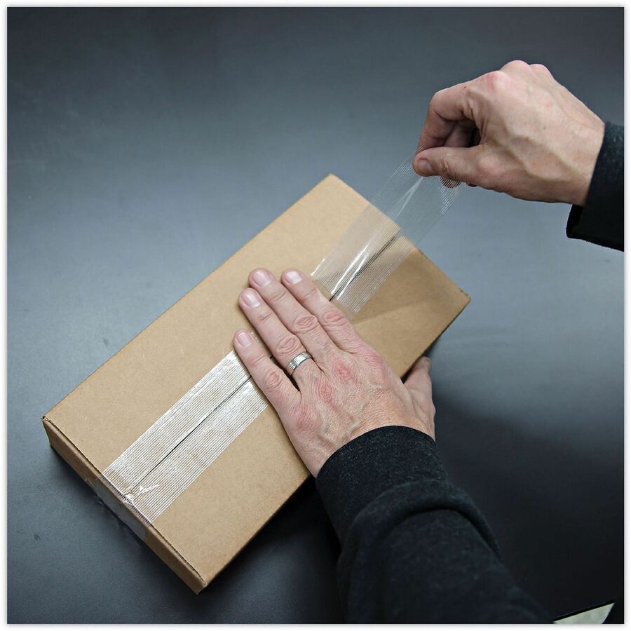 Image of Universal UNV30048 120# Utility Grade Filament Tape, 3" Core, 48 mm x 54.8 m, Clear