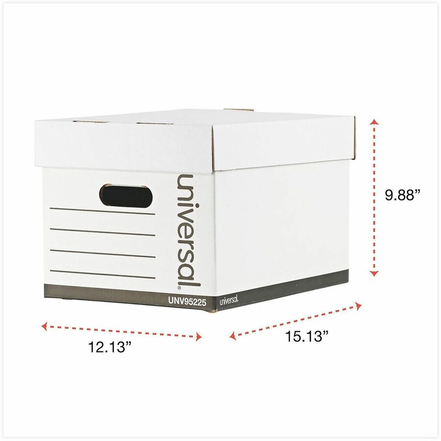 Image of Universal® Professional-Grade Heavy-Duty Storage Boxes, Letter/legal Files, White, 12/carton