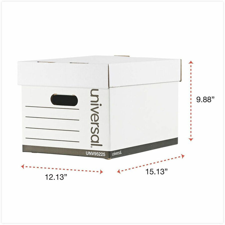 Image of Universal® Professional-Grade Heavy-Duty Storage Boxes, Letter/legal Files, White, 12/carton