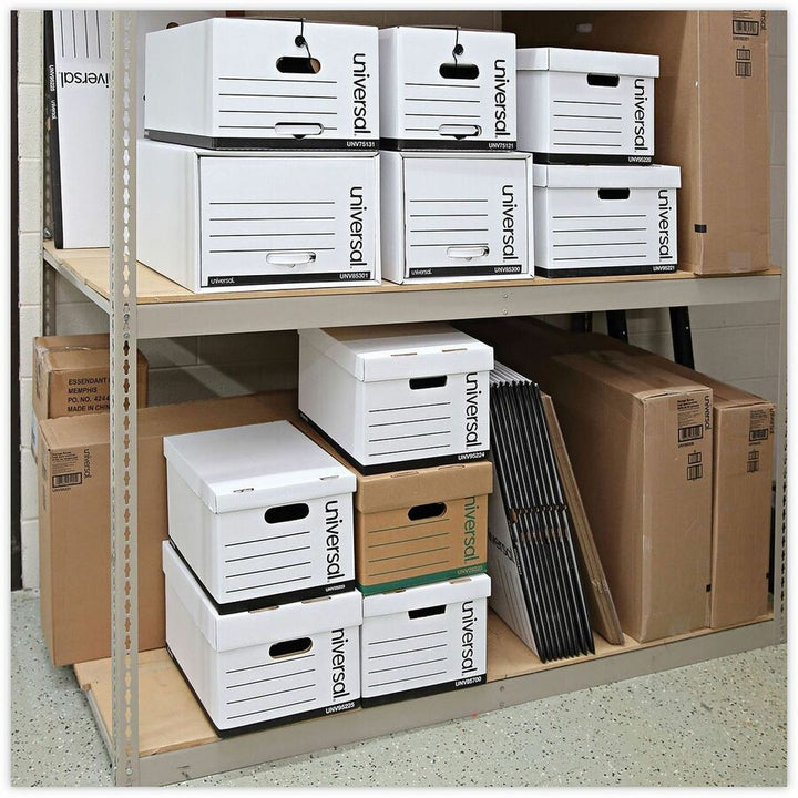 Image of Universal® Professional-Grade Heavy-Duty Storage Boxes, Letter/legal Files, White, 12/carton