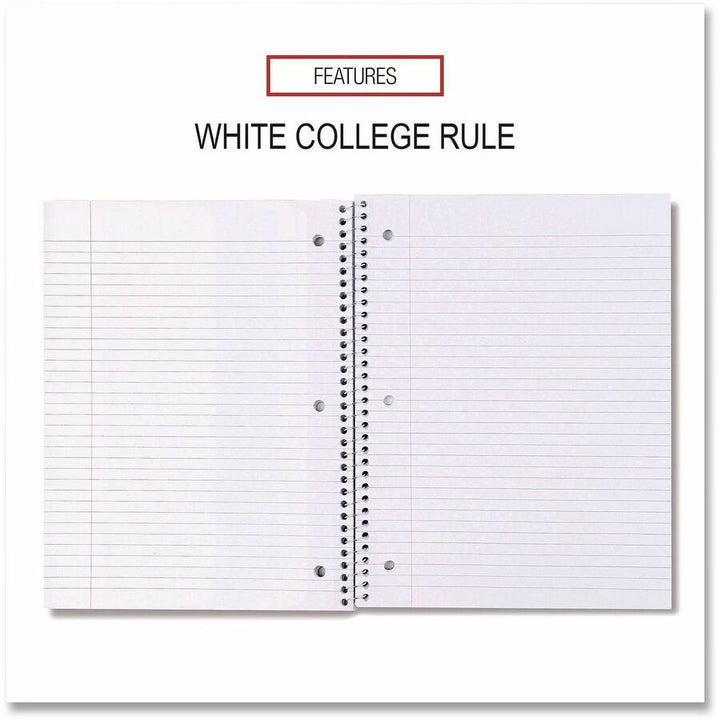 Image of Universal® Deluxe Sugarcane Based Notebooks, 1-Subject, Medium/College Rule, Black Coated-Bagasse Cover, (100) 11 x 8.5 Sheets