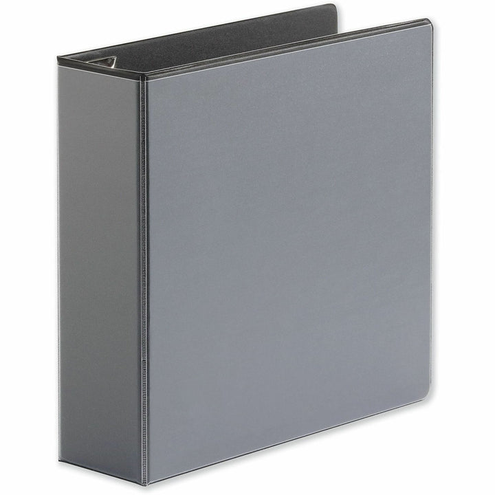 Image of Universal® Deluxe Easy-To-Open D-Ring View Binder, 3 Rings, 3" Capacity, 11 X 8.5, Black