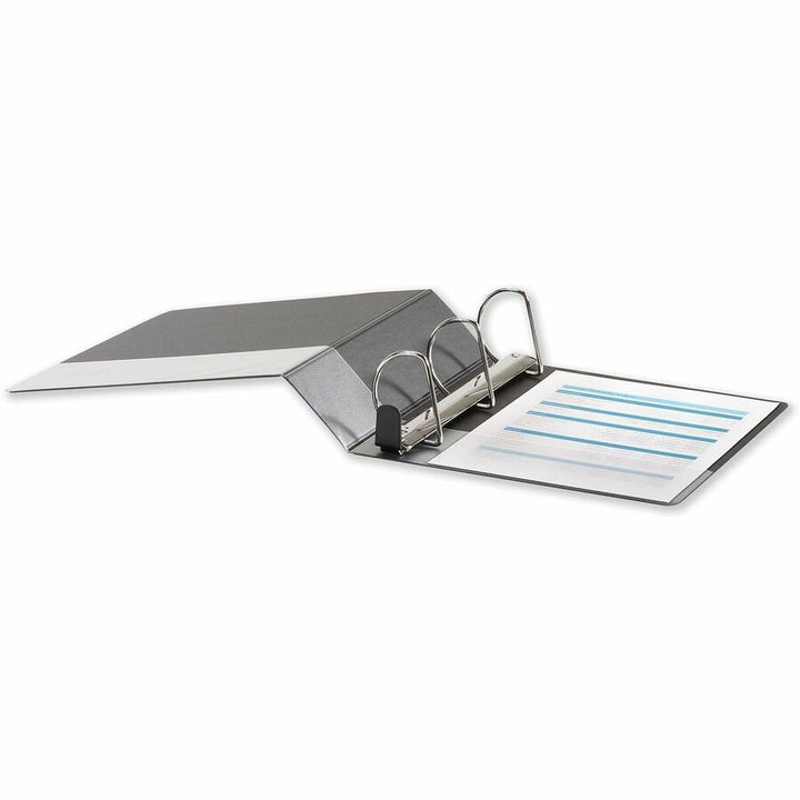 Image of Universal UNV30751 Deluxe Easy-to-Open D-Ring View Binder, 3 Rings, 3" Capacity, 11 x 8.5, Black