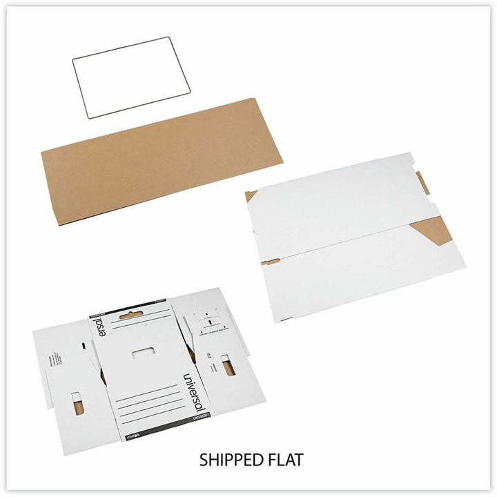 Image of Universal® Heavy-Duty Storage Drawers, Legal Files, 17.25" X 25.5" X 11.5", White, 6/carton