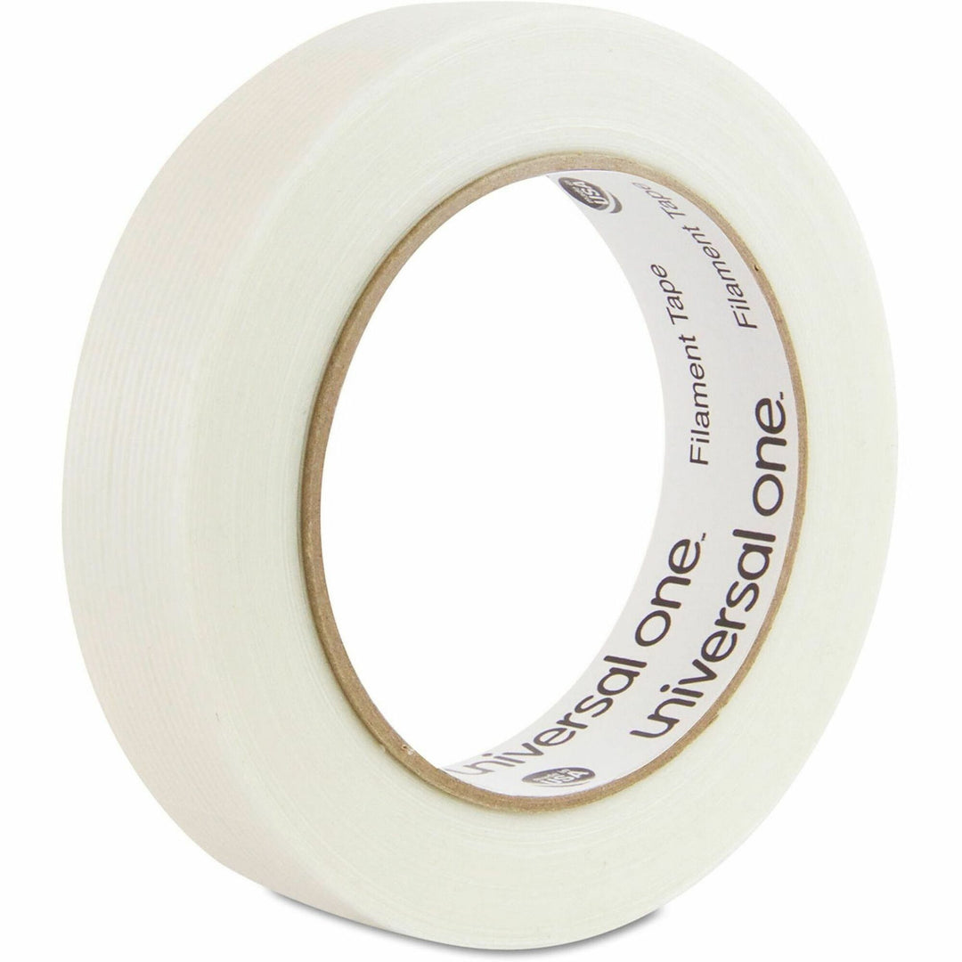 Image of Universal UNV31624 350# Premium Filament Tape, 3" Core, 24 mm x 54.8 m, Clear