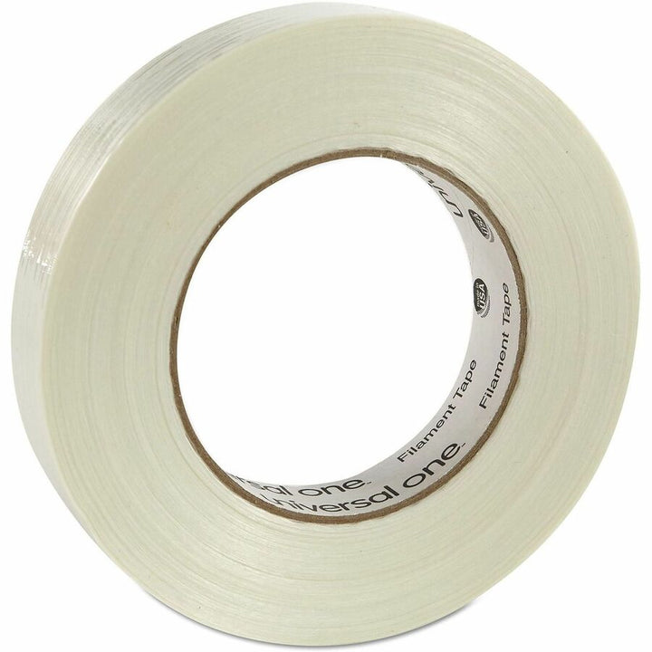 Image of Universal UNV31624 350# Premium Filament Tape, 3" Core, 24 mm x 54.8 m, Clear