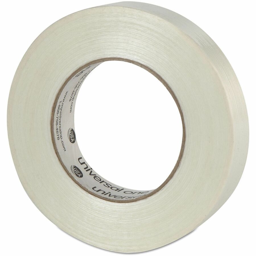 Image of Universal UNV31624 350# Premium Filament Tape, 3" Core, 24 mm x 54.8 m, Clear