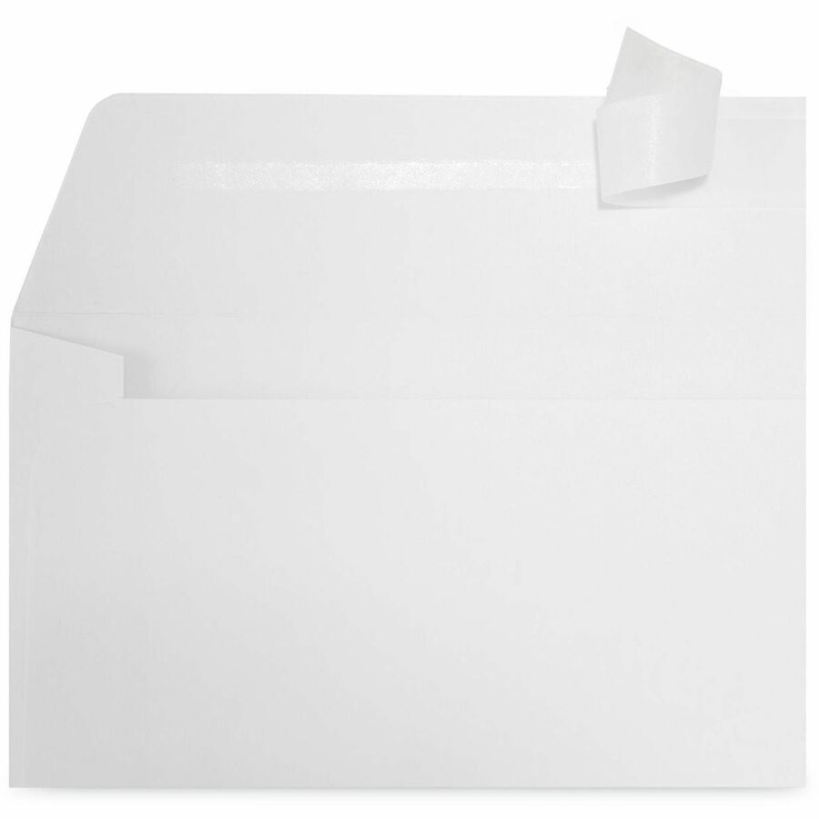 Image of Universal UNV36005 Envelope, Business, #10, 24 lb, Self Adhesive, White, Paper Stock, 500 / Box