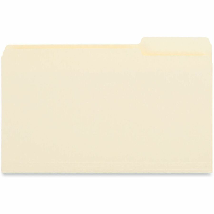 Image of Universal UNV15123 Top Tab File Folder, 8 1/2" x 14", 3/4" Expansion, Right Tab Position, 11 pt., Manila Paper, Brown, 10% Recycled, 100 / Box