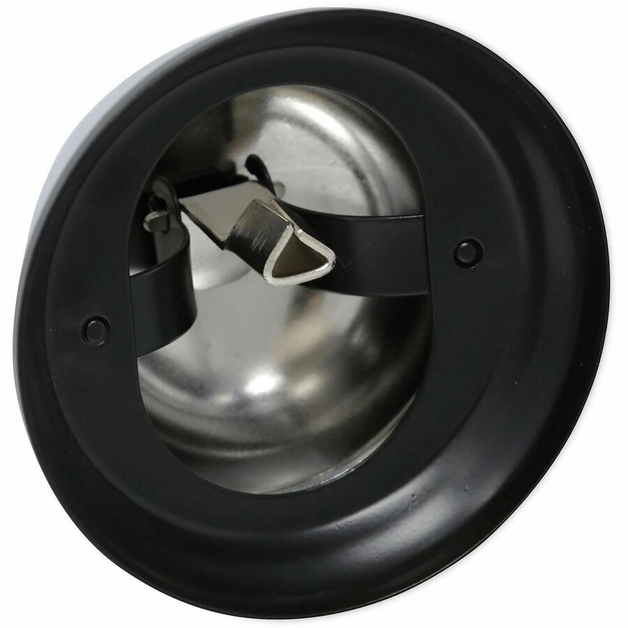 Image of Universal UNV10000 Call Bell, 3.4" Diameter, Brushed Nickel, Nickel Plated Steel, Black, 1 Each
