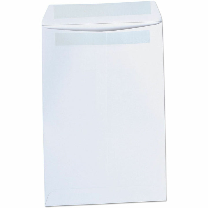 Image of Universal UNV42100 Envelope, Catalog, #1, 6" W x 9" Length, 28 lb, Self Adhesive, White, Paper Stock, 100 / Box