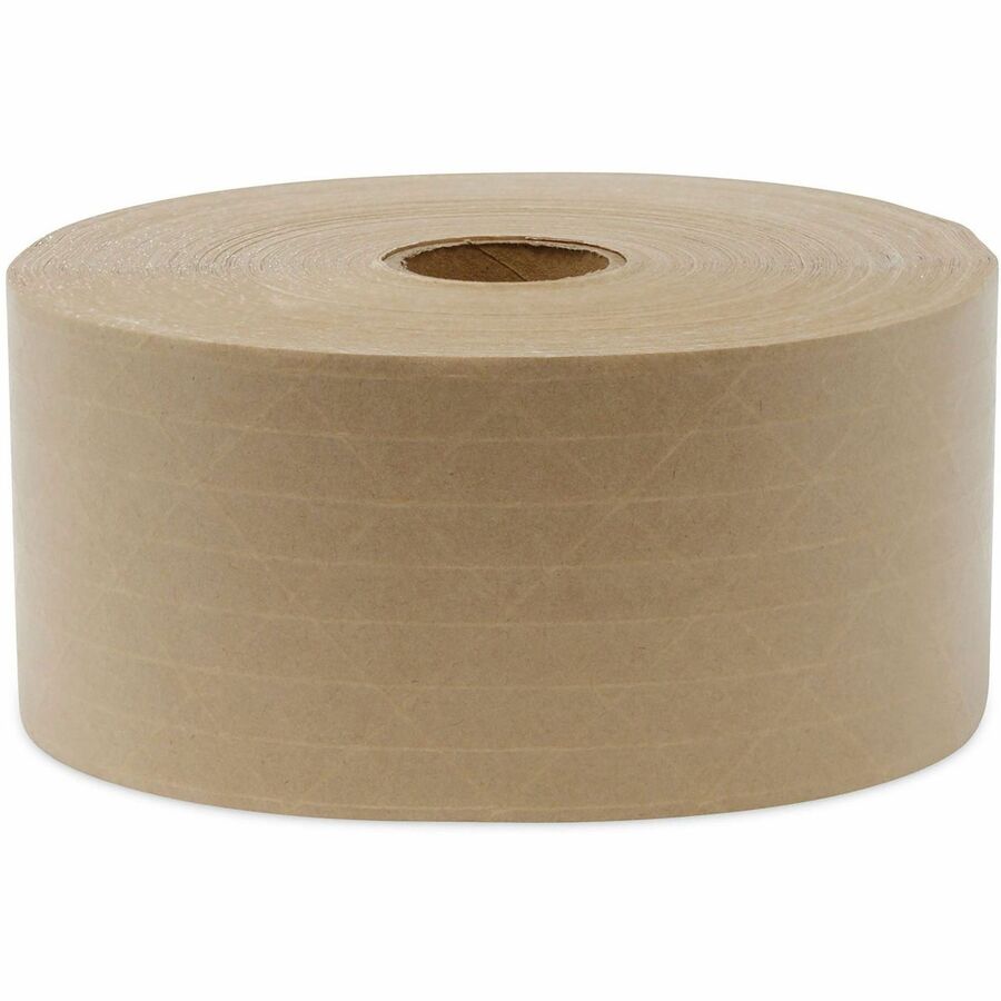Image of Universal UFS44HD007 Packaging Tape, 150 yd Length x 3" W x 5 mil Thickness, 3" Core, Brown, Kraft/Glass Fiber Backing, 10 / Carton