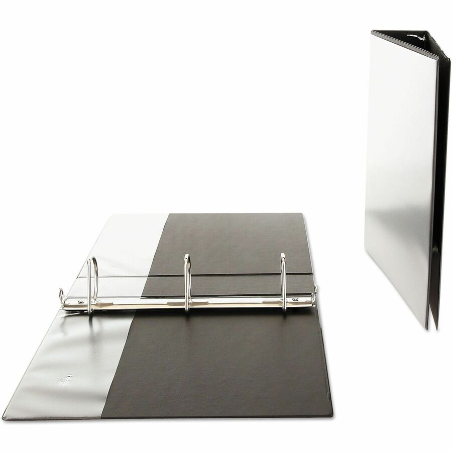 Image of Universal UNV20745 Slant D-Ring View Binder, 3 Rings, 2" Capacity, 11 x 8.5, Black