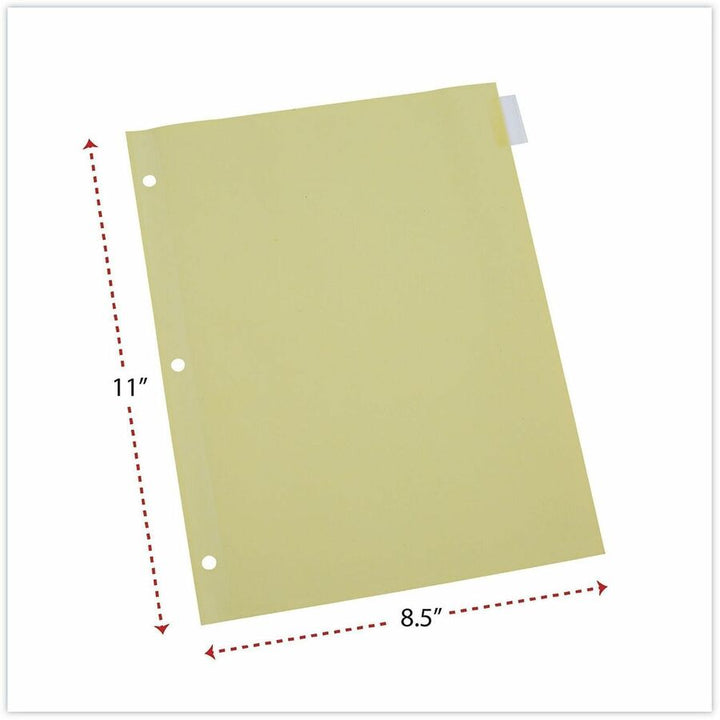 Image of Universal UNV20841 Insertable Tab Index, 8-Tab, 11 x 8.5, Buff, Clear Tabs, 24 Sets