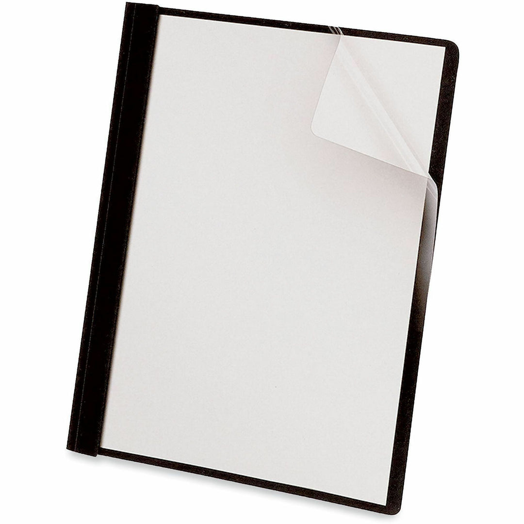 Image of Universal UNV56116EE Report Cover, 1/2" Folder Capacity, 8 1/2" x 11", 100 Sheets Capacity, 3 x 3-prong Fastener, Punched, 25 / Box