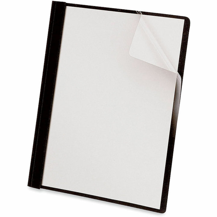 Image of Universal UNV56116EE Report Cover, 1/2" Folder Capacity, 8 1/2" x 11", 100 Sheets Capacity, 3 x 3-prong Fastener, Punched, 25 / Box