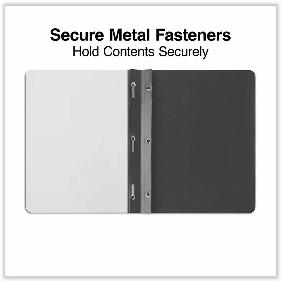 Image of Universal UNV56116EE Report Cover, 1/2" Folder Capacity, 8 1/2" x 11", 100 Sheets Capacity, 3 x 3-prong Fastener, Punched, 25 / Box