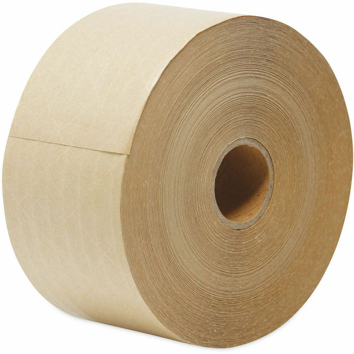 Image of Universal UFS7300 Packaging Tape, 125 yd Length x 3" W x 5 mil Thickness, 3" Core, Brown, Kraft/Glass Fiber Backing, 8 / Carton