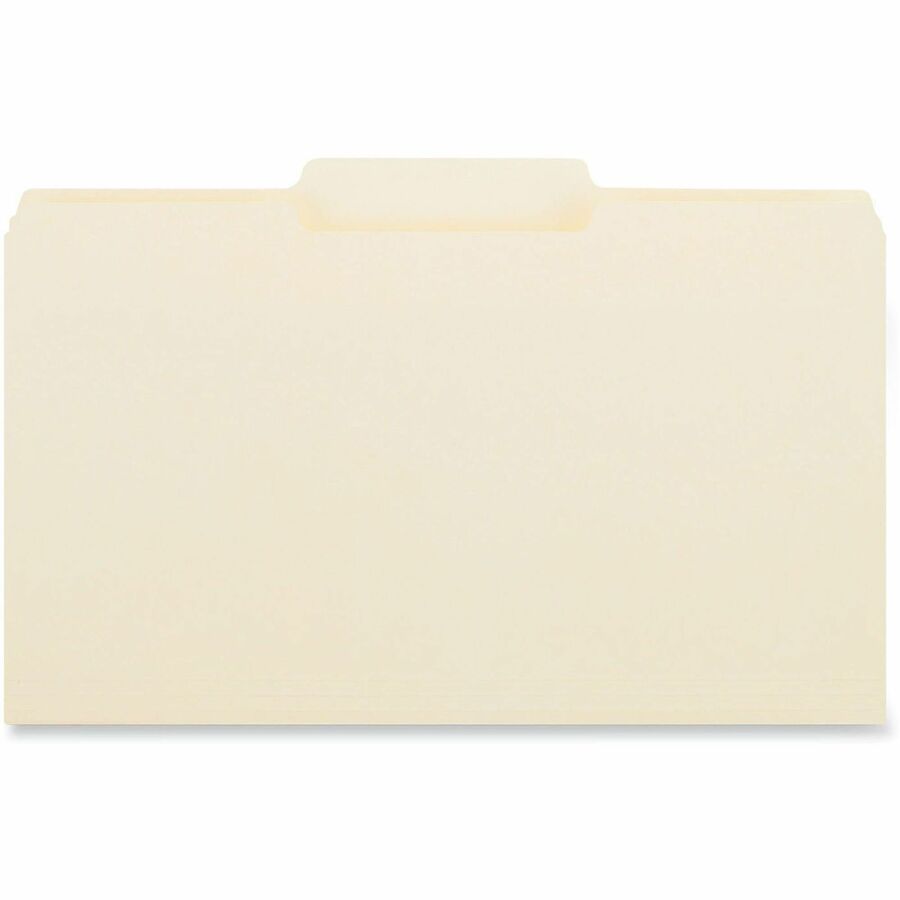 Image of Universal UNV15122 Top Tab File Folder, 8 1/2" x 14", 3/4" Expansion, Center Tab Position, 11 pt., Manila Paper, Brown, 10% Recycled, 100 / Box