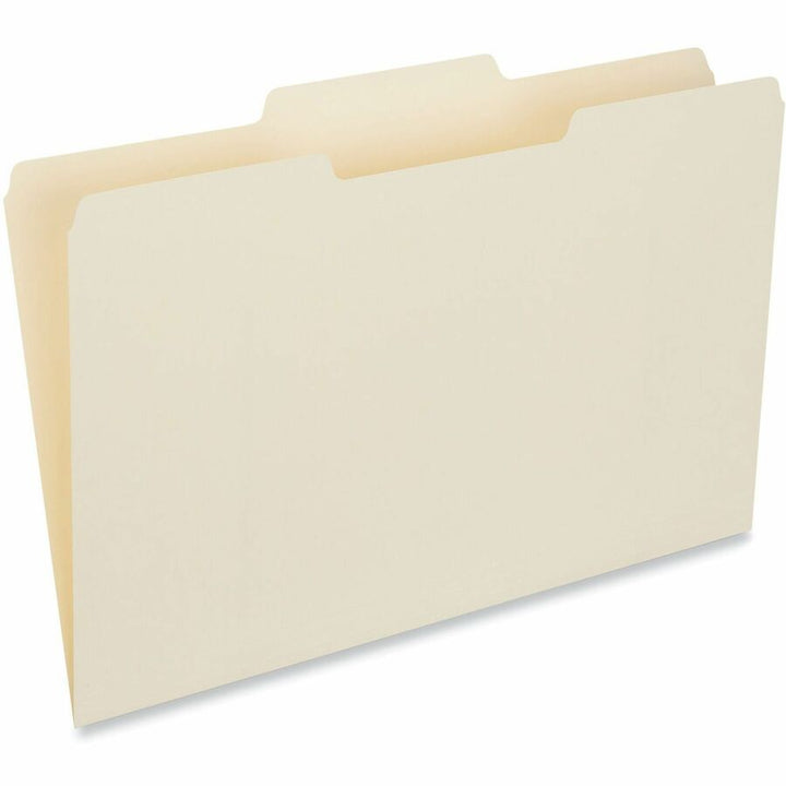 Image of Universal UNV15122 Top Tab File Folder, 8 1/2" x 14", 3/4" Expansion, Center Tab Position, 11 pt., Manila Paper, Brown, 10% Recycled, 100 / Box