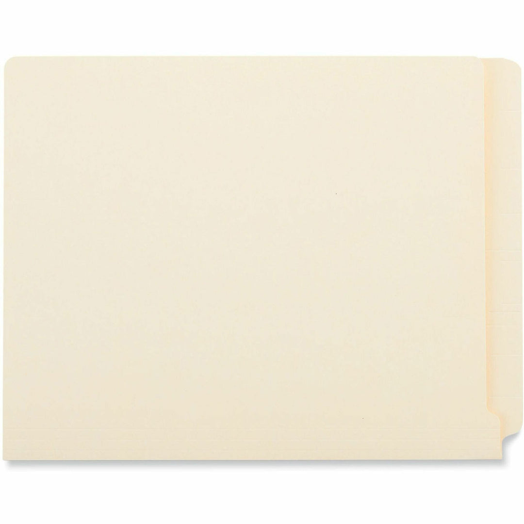 Image of Universal UNV13300 End Tab File Folder, 8 1/2" x 11", 3/4" Expansion, 11 pt., Manila Paper, Brown, 10% Recycled, 100 / Box