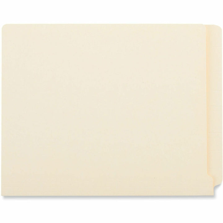 Image of Universal UNV13300 End Tab File Folder, 8 1/2" x 11", 3/4" Expansion, 11 pt., Manila Paper, Brown, 10% Recycled, 100 / Box